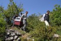 Transport des gypaètes jusqu'à la cavité de lâcher - Sébastien Pernet, LPO Grands Causses ©
